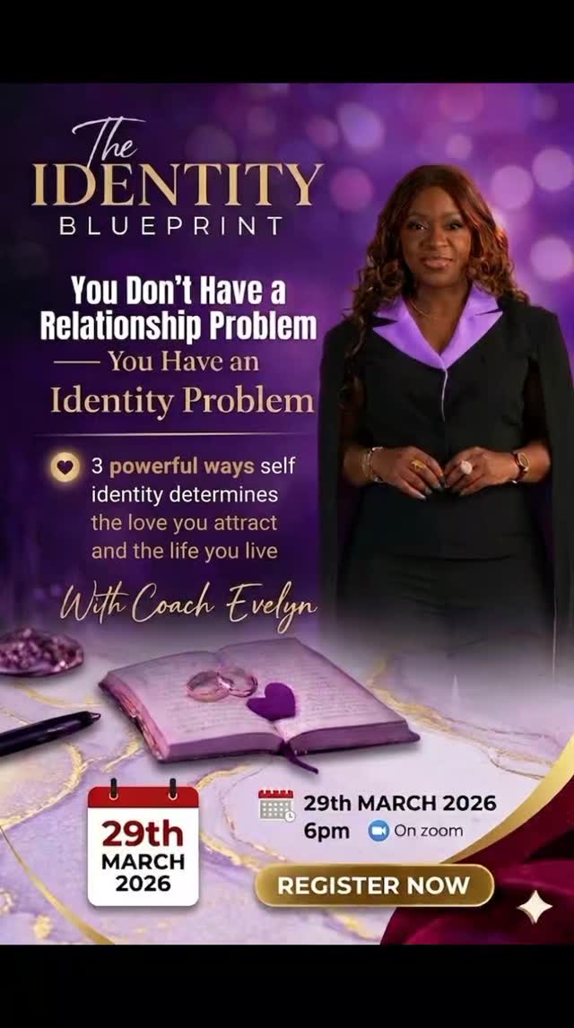 You don’t have a relationship problem…
You have an identity problem.
And until you fix that,
you will keep attracting confusion, inconsistency, and pain—
just in different people.
Let’s be honest…
It’s not that love is not finding you.
It’s that the version of you showing up
is not aligned with the love you desire.
Your identity is shaping:
What you tolerate
What you attract
And the life you keep repeating
This is why the cycle never breaks.
But it can end.
Next Sunday, we’re having a powerful, no-filter conversation that will shift how you see yourself… and everything that comes with it.

📅 29th March 2026
⏰ 6PM
📍 Live on Zoom
If you’re tired of: 
❌ Repeating the same relationship patterns
❌ Settling for less than you deserve
❌ Questioning your worth
Then this is for you.
This is your moment to shift.

👉 Register now:
https://us06web.zoom.us/meeting/register/b3wB9CcOTieJm5Cp374QcQ
Don’t just scroll past this…

This might be the conversation that changes everything.

#IdentityShift 
#RelationshipTalk
 #SelfWorth 
#HealingJourney 
#viral