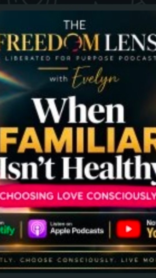 Episode 5, Part 2 is OUT NOW — and this one is a MUST-LISTEN… and WATCH!

Today marks two exciting firsts for The Freedom Lens.

For the very first time, I’m expanding the lens with a guest and for the first time, you can also watch the full conversation on YouTube.

I’m joined by renowned Marriage & Relationship Expert Ps Ade Owolabi for:

WHEN FAMILIAR ISN’T HEALTHY — Choosing Love Consciously

We unpack the hidden patterns that influence who we choose, what we tolerate, what we call chemistry — and even what we recognise as love.

Whether you’re single, dating, married, healing, or considering opening your heart to love again, there’s something in this conversation for you.

Some of it may affirm you. Some may challenge you. And some might just make you see love — and yourself — through an entirely different lens.

Link in bio
 
This is one conversation you may want to experience more than once.

See differently. Choose consciously. Live more freely.

#liberatedforpurpose #transformationcoaching #podcast